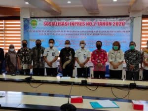 Bersama Kesbangpol Kaltim, Kepala BNNP Sosialisasikan INPRES 02 Tahun 2020