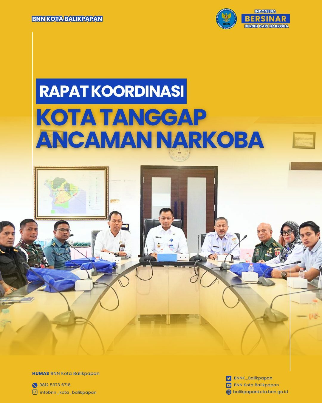 Gelar Rakor KOTAN 2025, BNN Kota Balikpapan Perkuat Sinergitas Hadapi Ancaman Narkoba